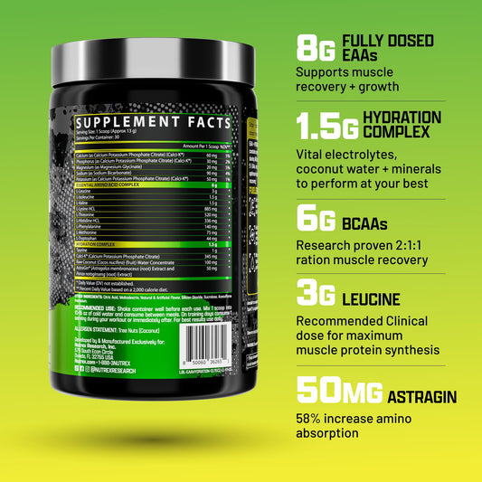 Nutrex Research textura del polvo fino, fácil disolución y mezcla rápida