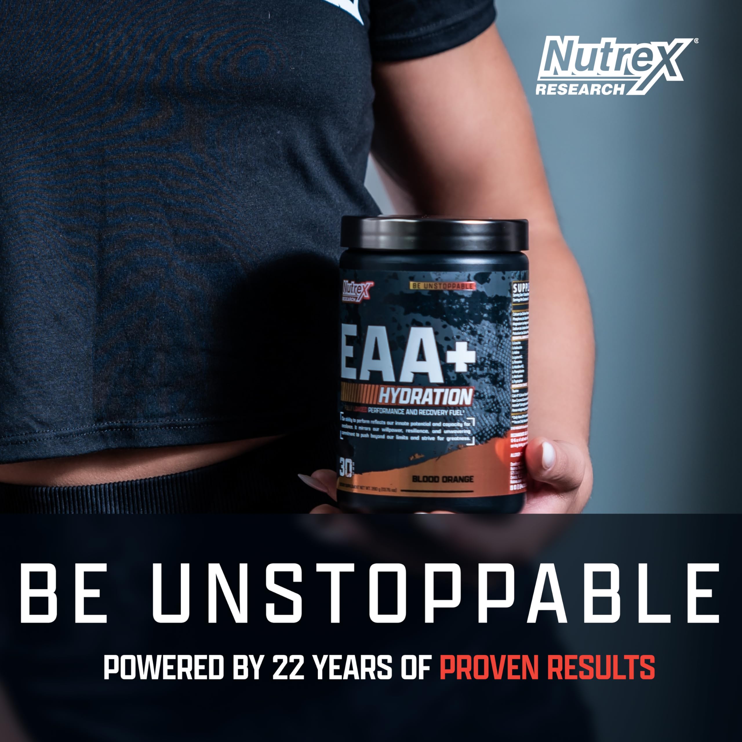 Nutrex Research primer plano de etiqueta con ingredientes y proporciones