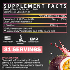 Nutrex Research etiqueta nutricional clara con ingredientes totalmente declarados