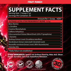 Nutrex Research bebida lista en vaso mostrando mezcla suave y color Fruit Punch