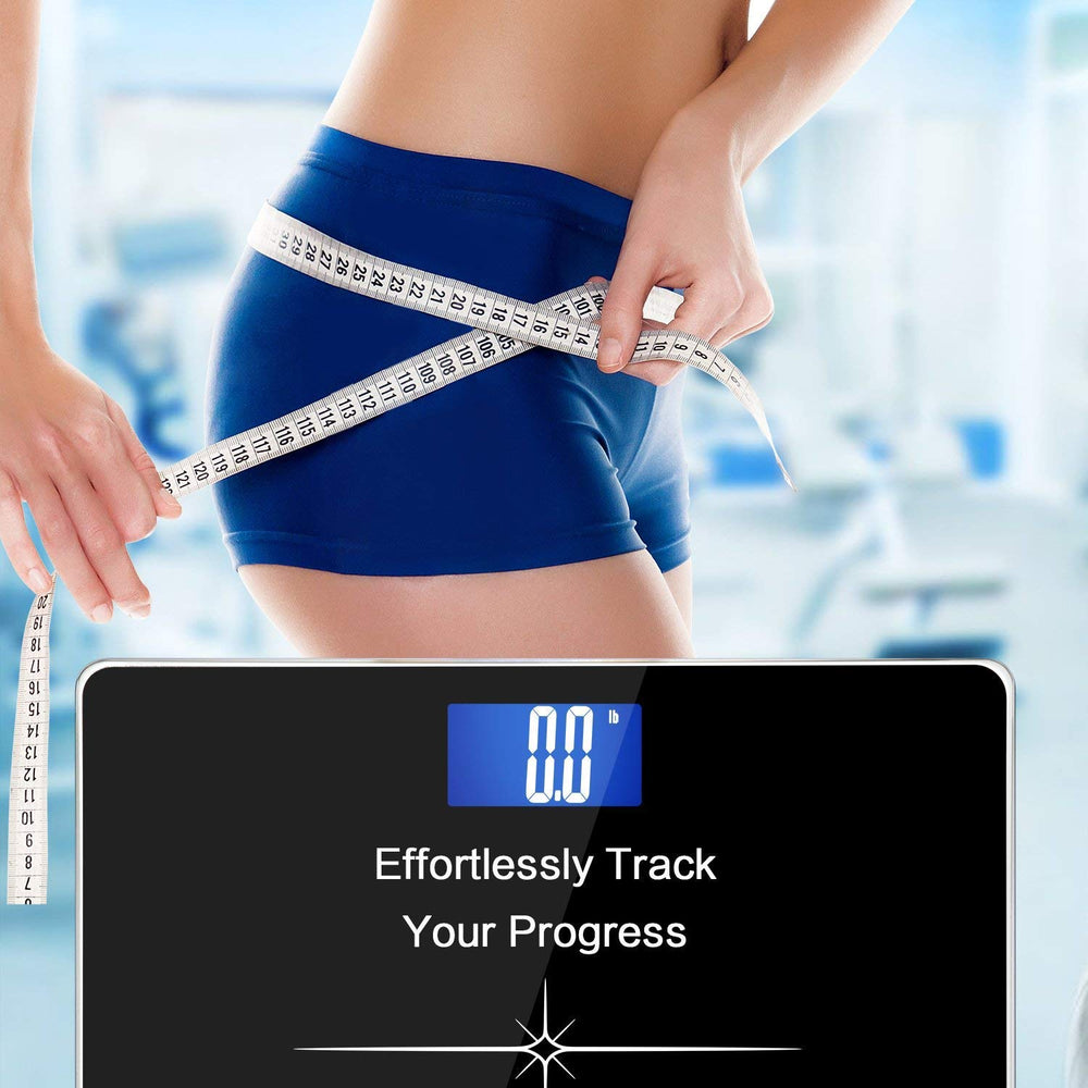 NUTRI FIT báscula en baño moderno integrándose al estilo y funcionalidad