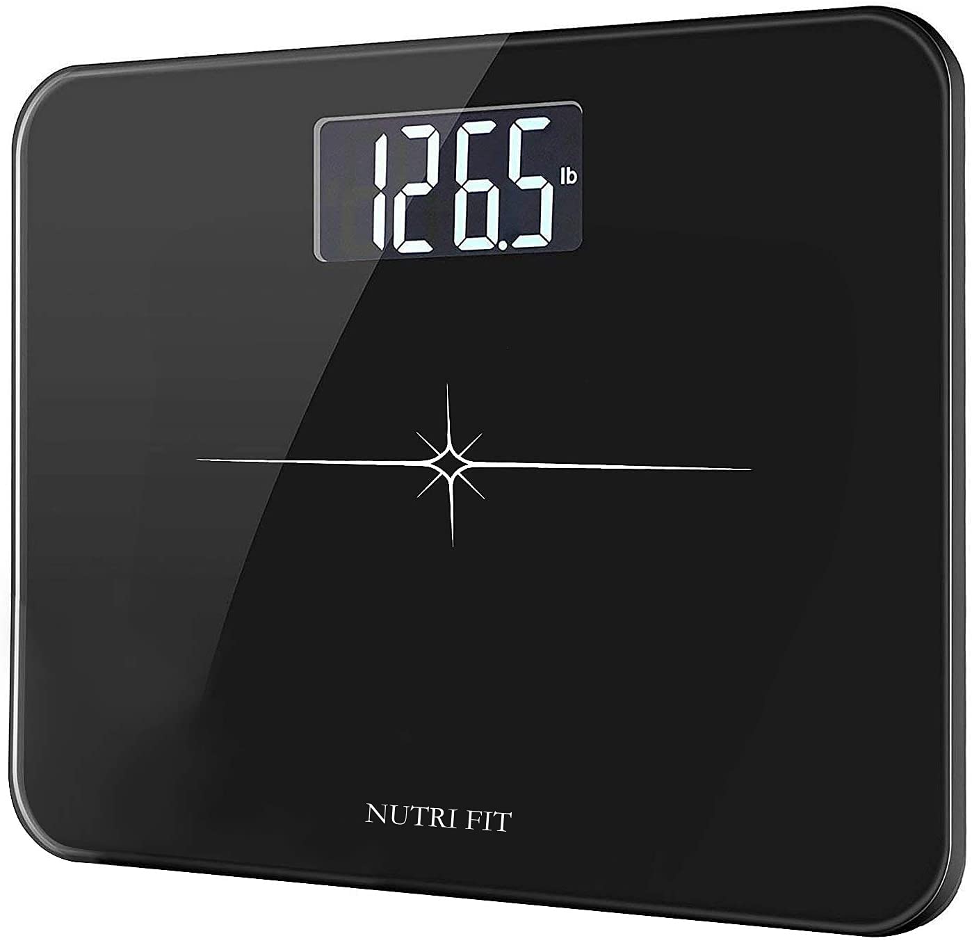 NUTRI FIT vista frontal de la báscula mostrando diseño y estabilidad