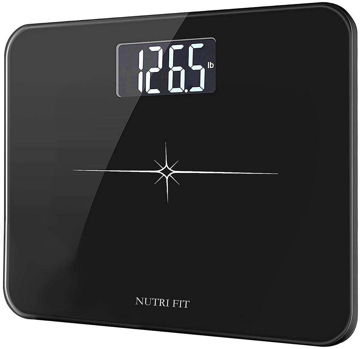NUTRI FIT vista frontal de la báscula mostrando diseño y estabilidad