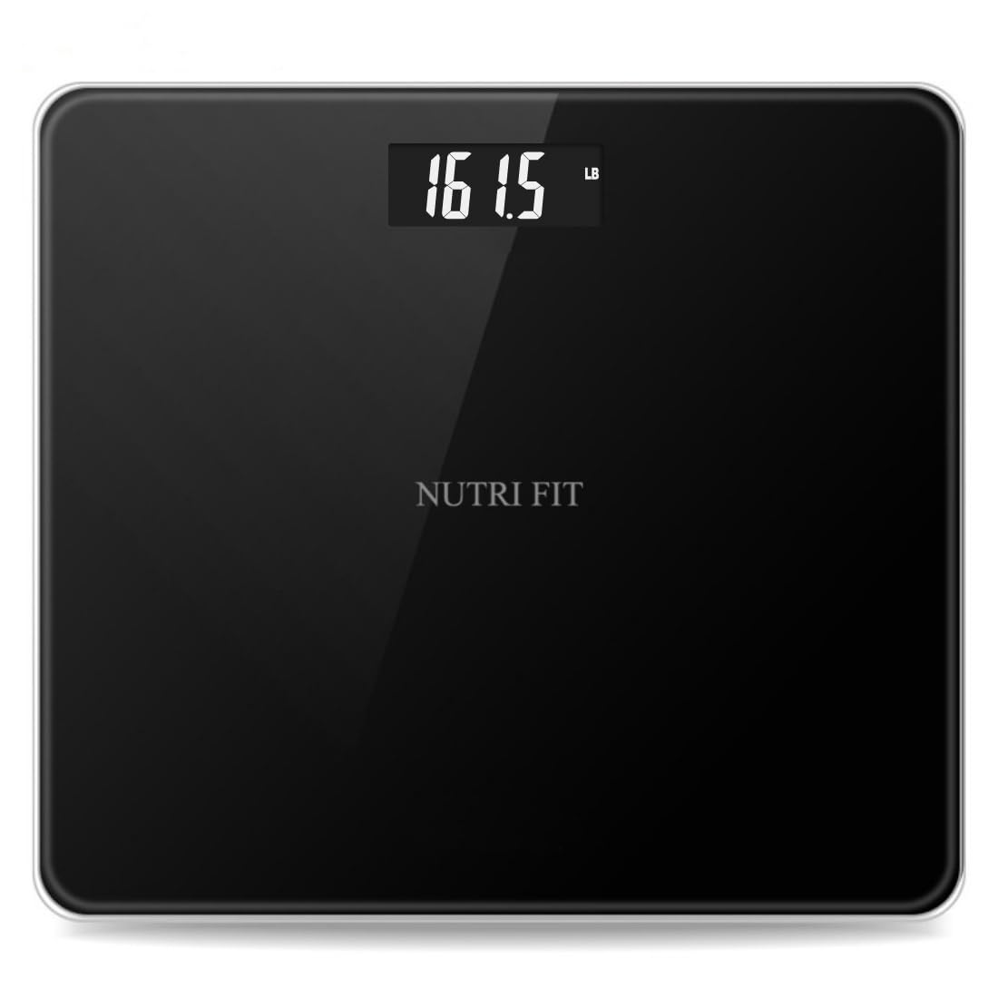 NUTRI FIT vista frontal de la báscula con diseño fino y lectura clara