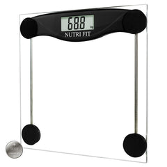 NUTRI FIT frontal en vidrio templado mostrando acabado resistente