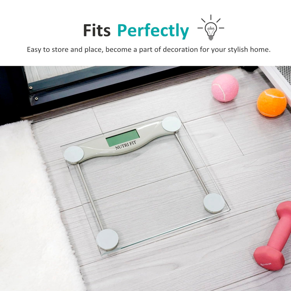 NUTRI FIT pantalla LCD con números grandes para lecturas rápidas