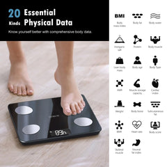 NUTRI FIT pantalla LCD con lectura clara y rápida del peso y métricas