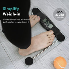 NUTRI FIT pantalla LCD con números grandes para lectura rápida