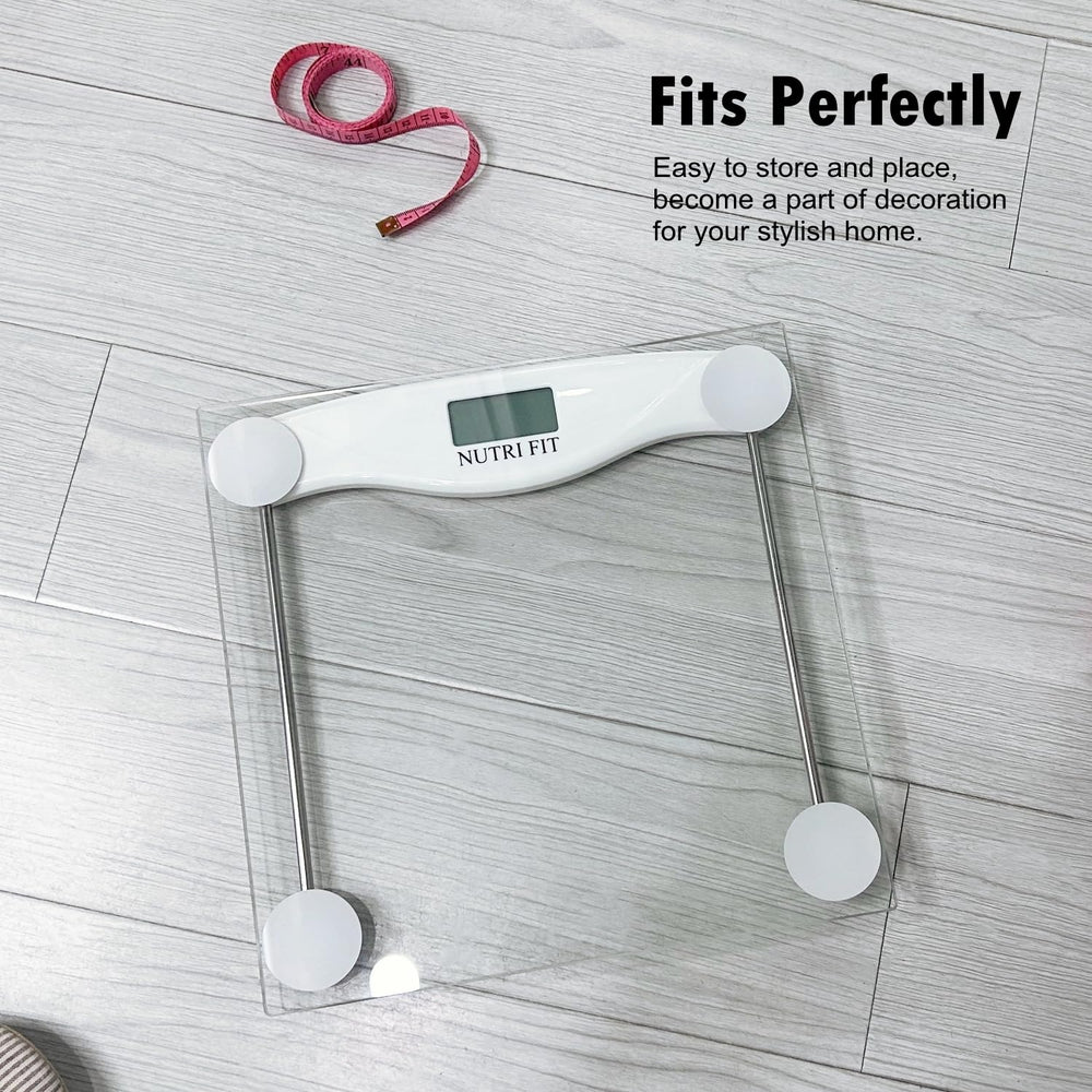 NUTRI FIT detalle de la plataforma de vidrio templado resistente y delgada