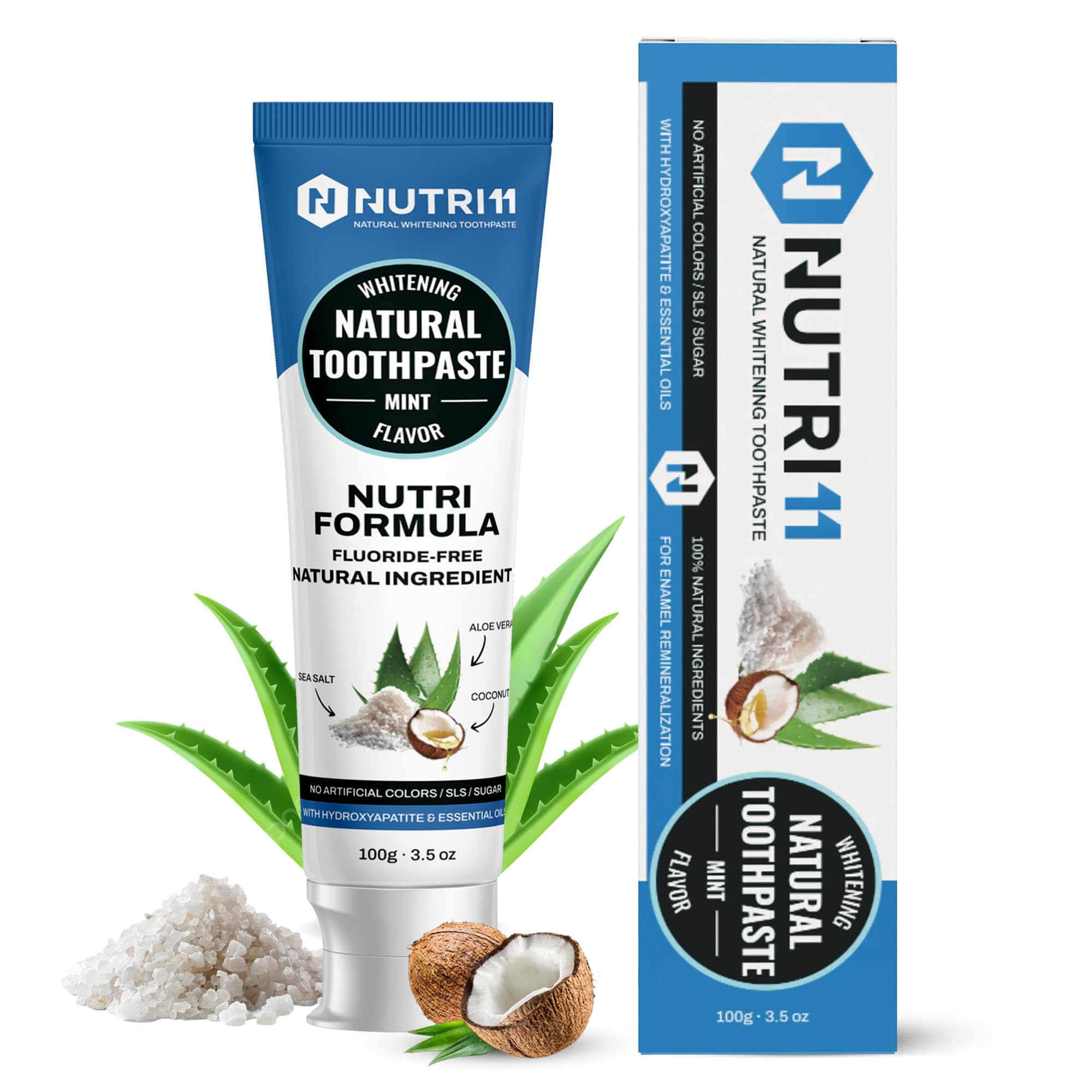 Nutri11 frente del empaque mostrando el diseño y beneficios visibles
