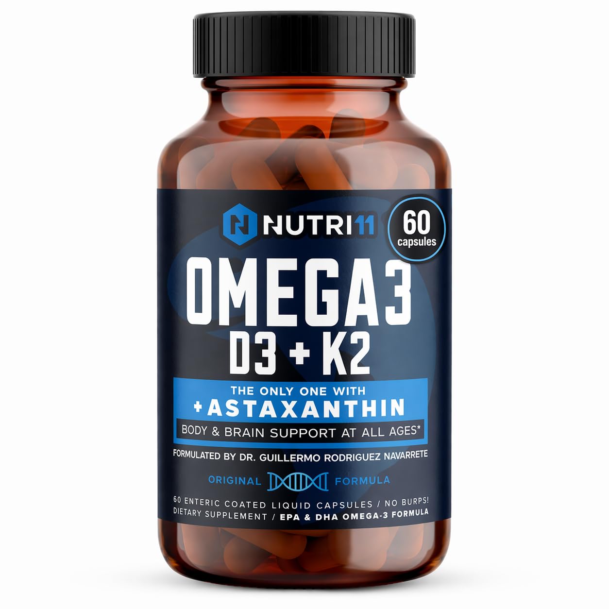 Nutri11 frontal del envase mostrando fórmula completa y beneficios