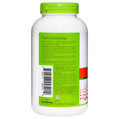 NutriBiotic cápsula junto a una moneda para comparar tamaño y facilitar dosificación visual