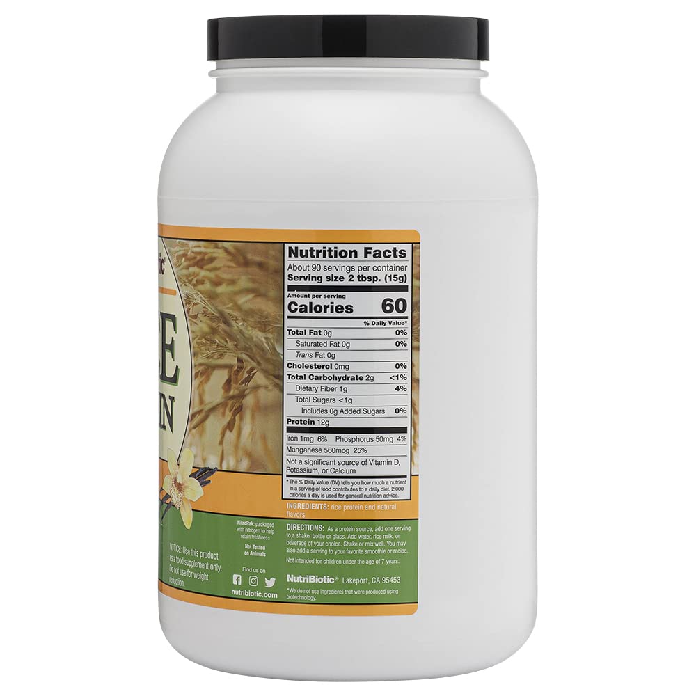 NutriBiotic batido de vainilla listo para beber y nutrir