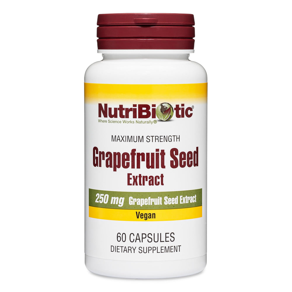 NutriBiotic frasco frontal mostrando el envase y beneficios