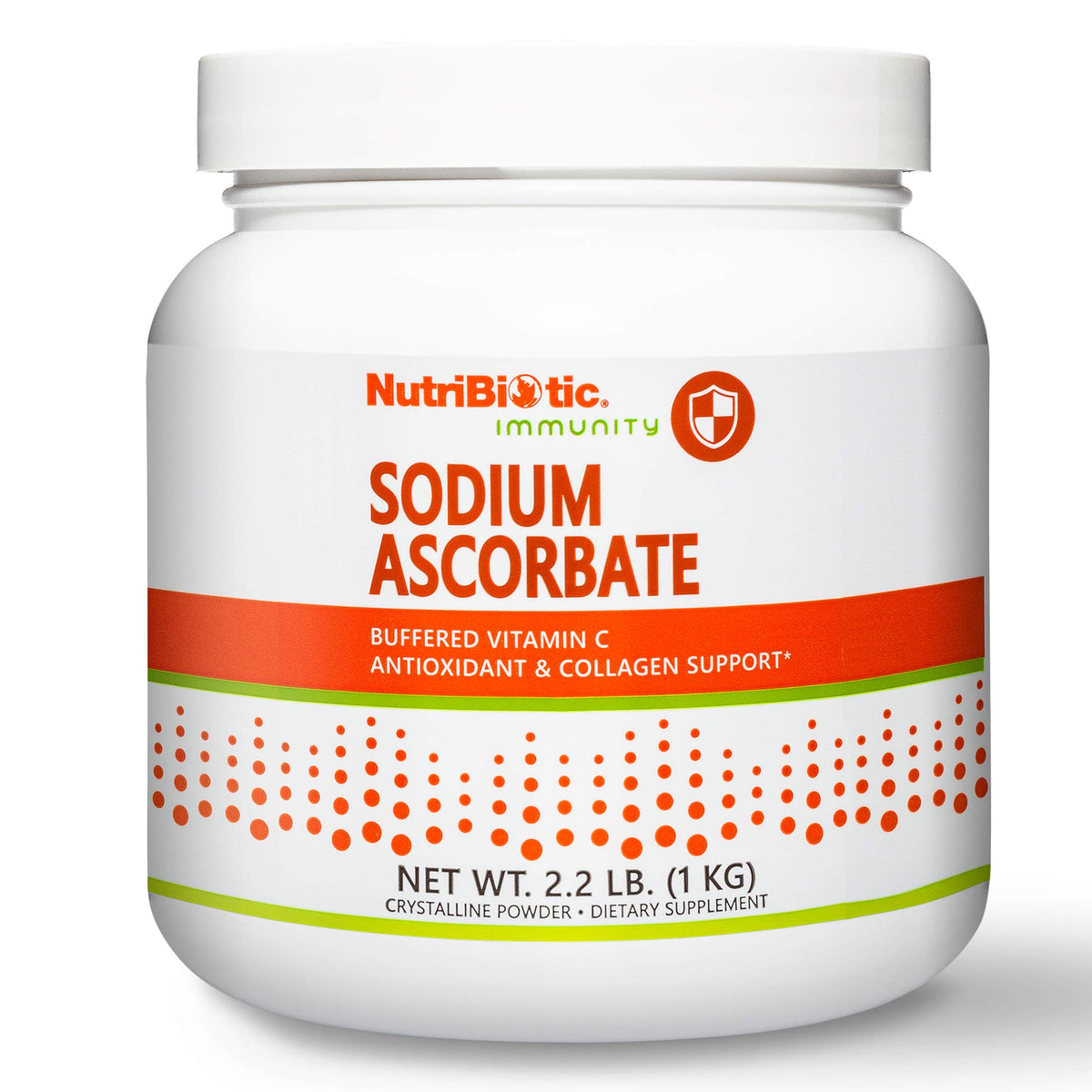 NutriBiotic empaque frontal mostrando tamaño y marca, fácil identificación