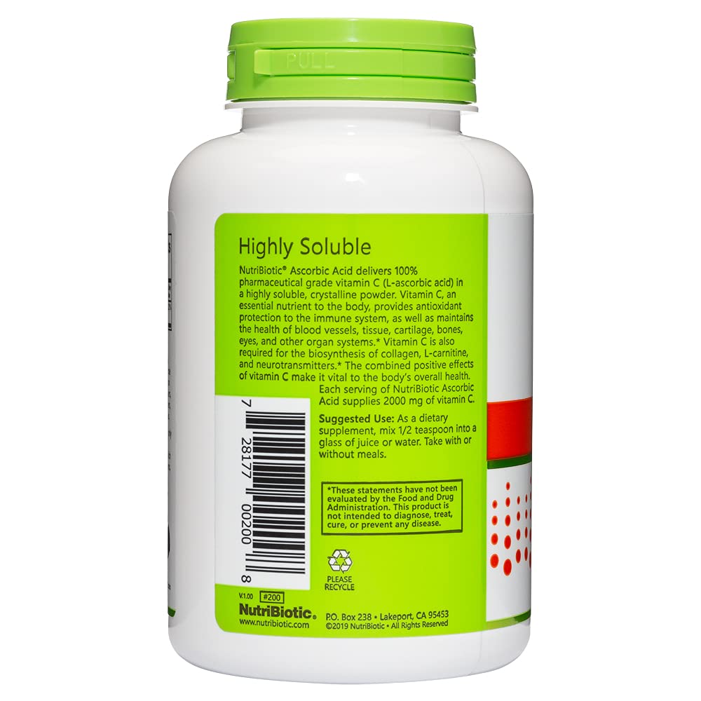 NutriBiotic primer plano del polvo fino que facilita disolución rápida