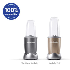NutriBullet detalle del cierre abatible, evita derrames fácilmente