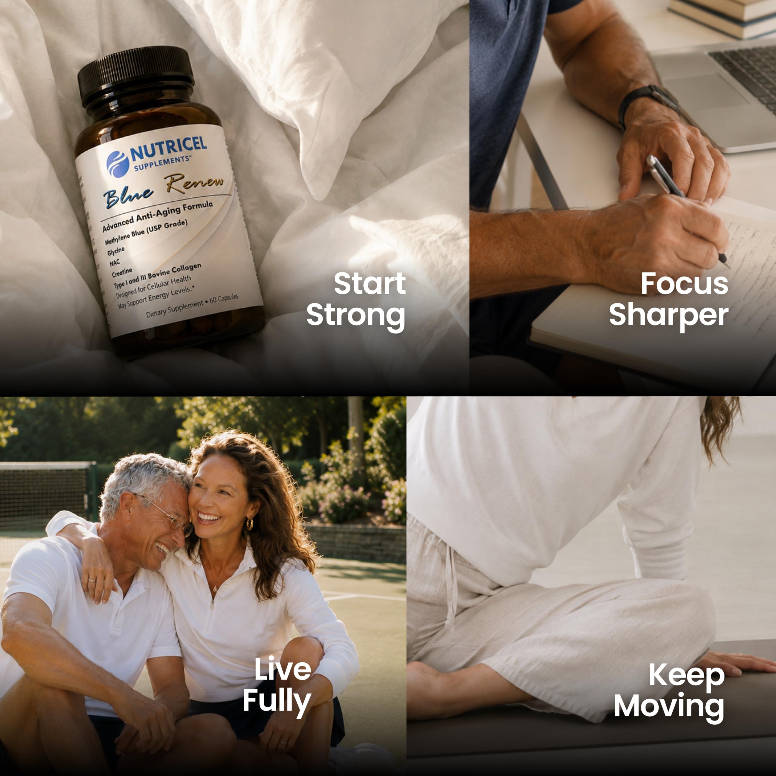 Nutricel cápsula en mano para comparar tamaño y control de porción