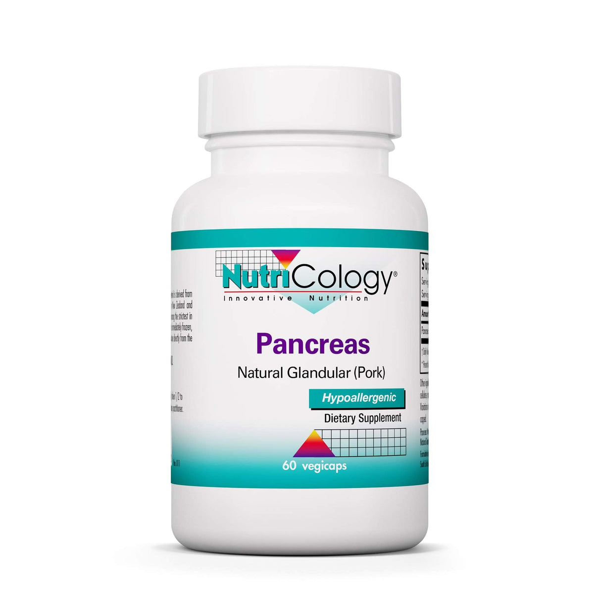 Nutricology Pancreas de Cerdo 425 mg: cápsula para apoyo digestivo diario