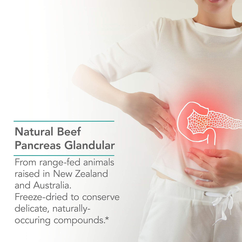 Presentación de Nutricology Pancreas 425 mg: 60 cápsulas