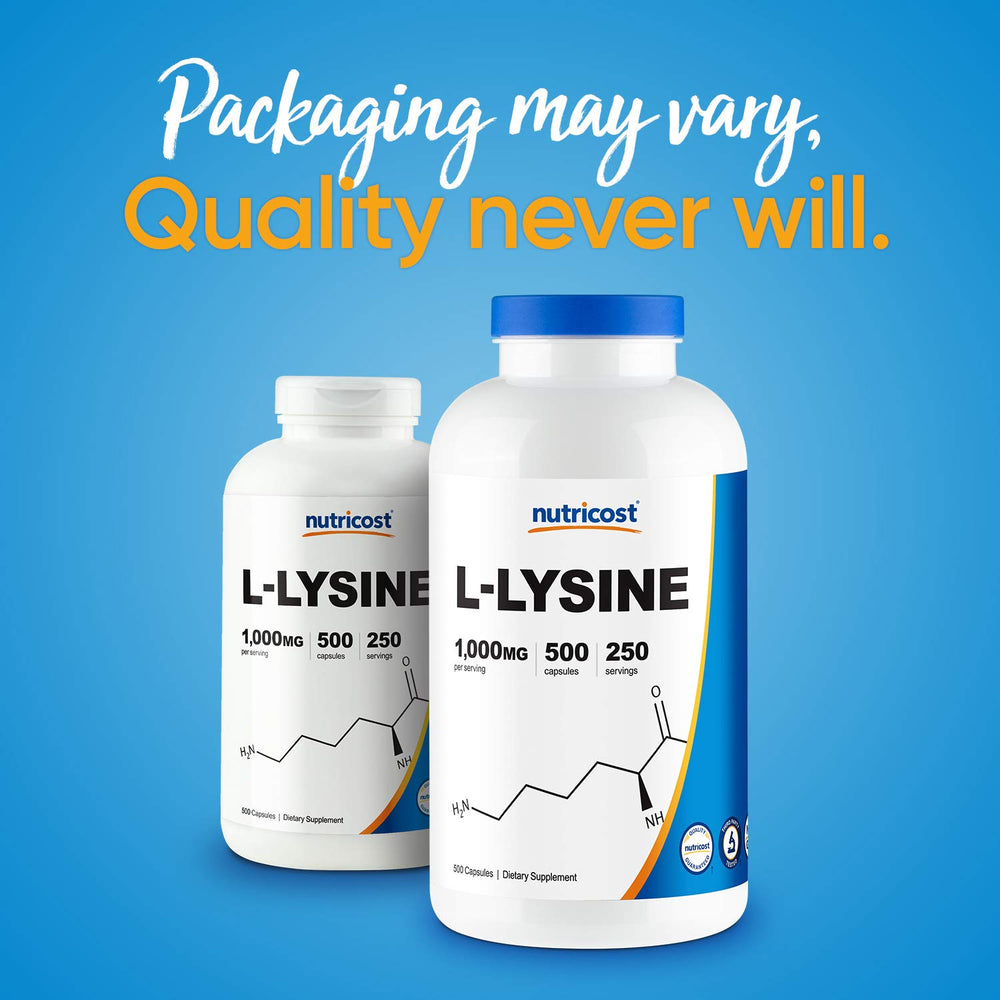 Nutricost cápsulas extendidas demostrando cantidad por frasco