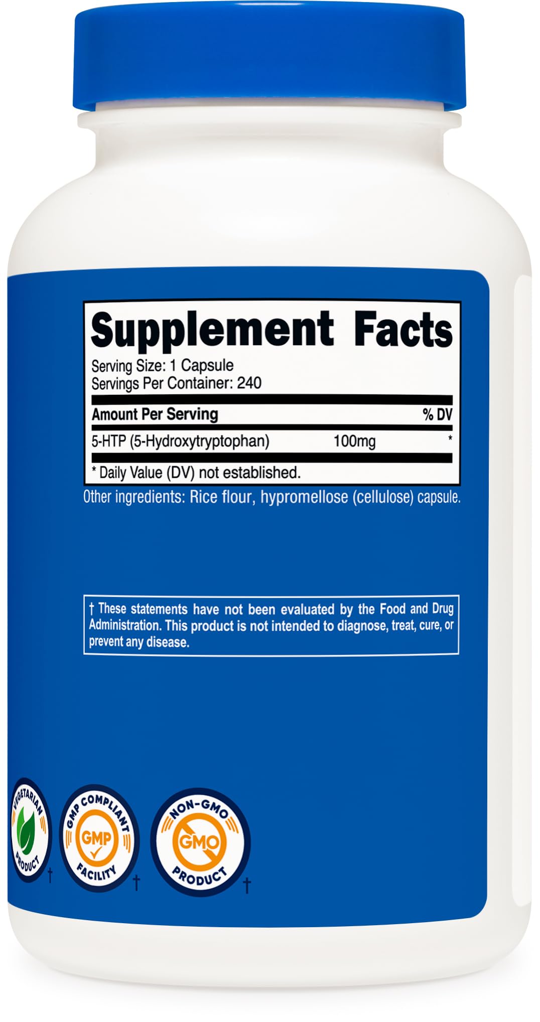 Nutricost 5-HTP envase completo para compra conveniente