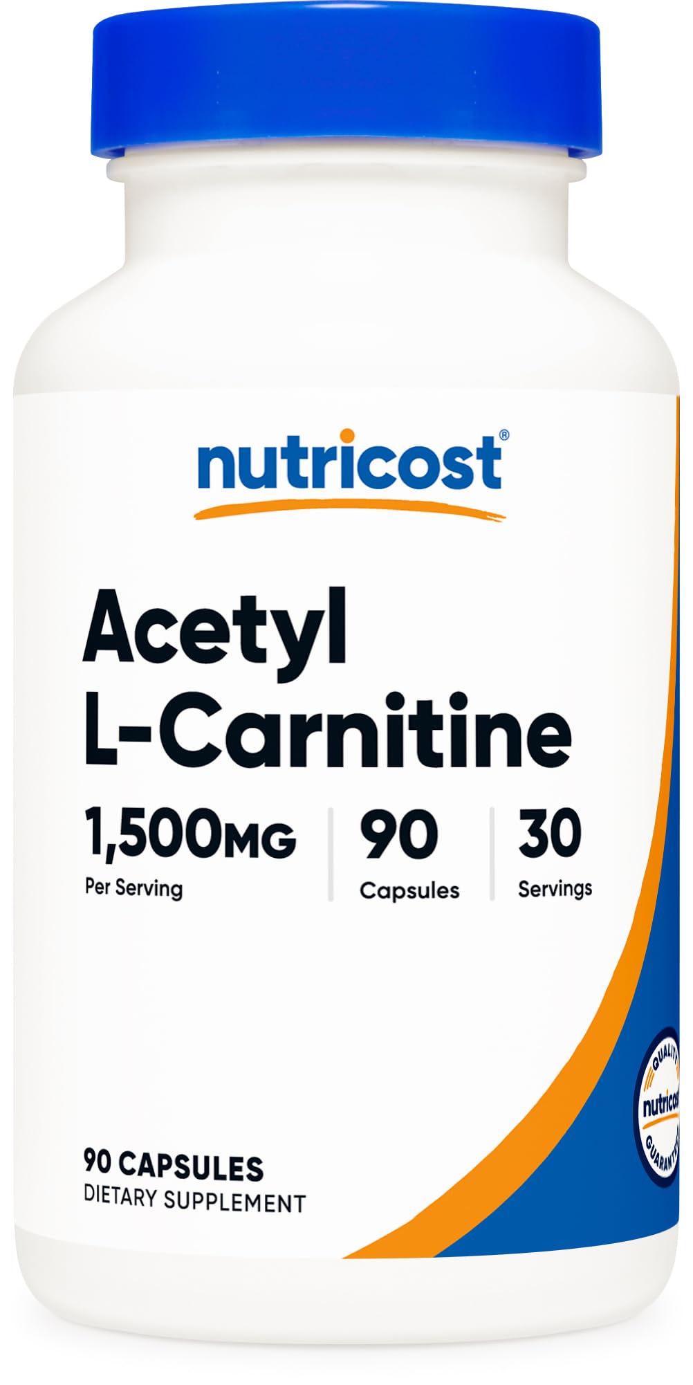 Nutricost envase frontal mostrando 90 cápsulas y etiqueta clara