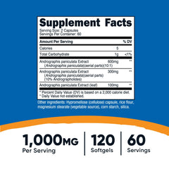 Nutricost bottle side shows dosage and ingredients for transparency