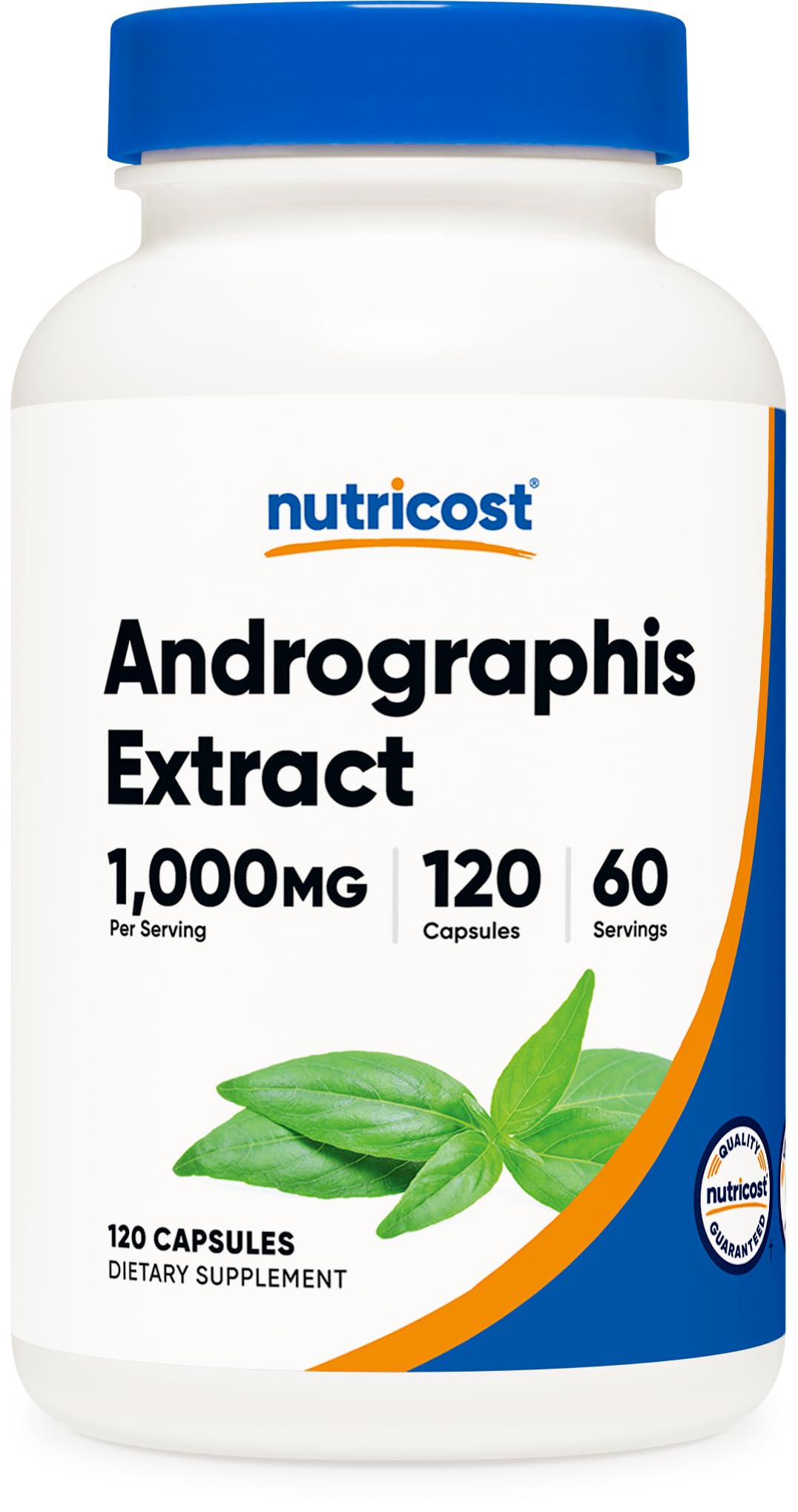 Nutricost Andrographis extract capsules bottle front for easy daily wellness