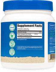 Nutricost etiqueta del producto mostrando ingredientes y certificaciones