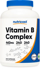 Nutricost frasco frente mostrando 240 cápsulas y etiqueta clara