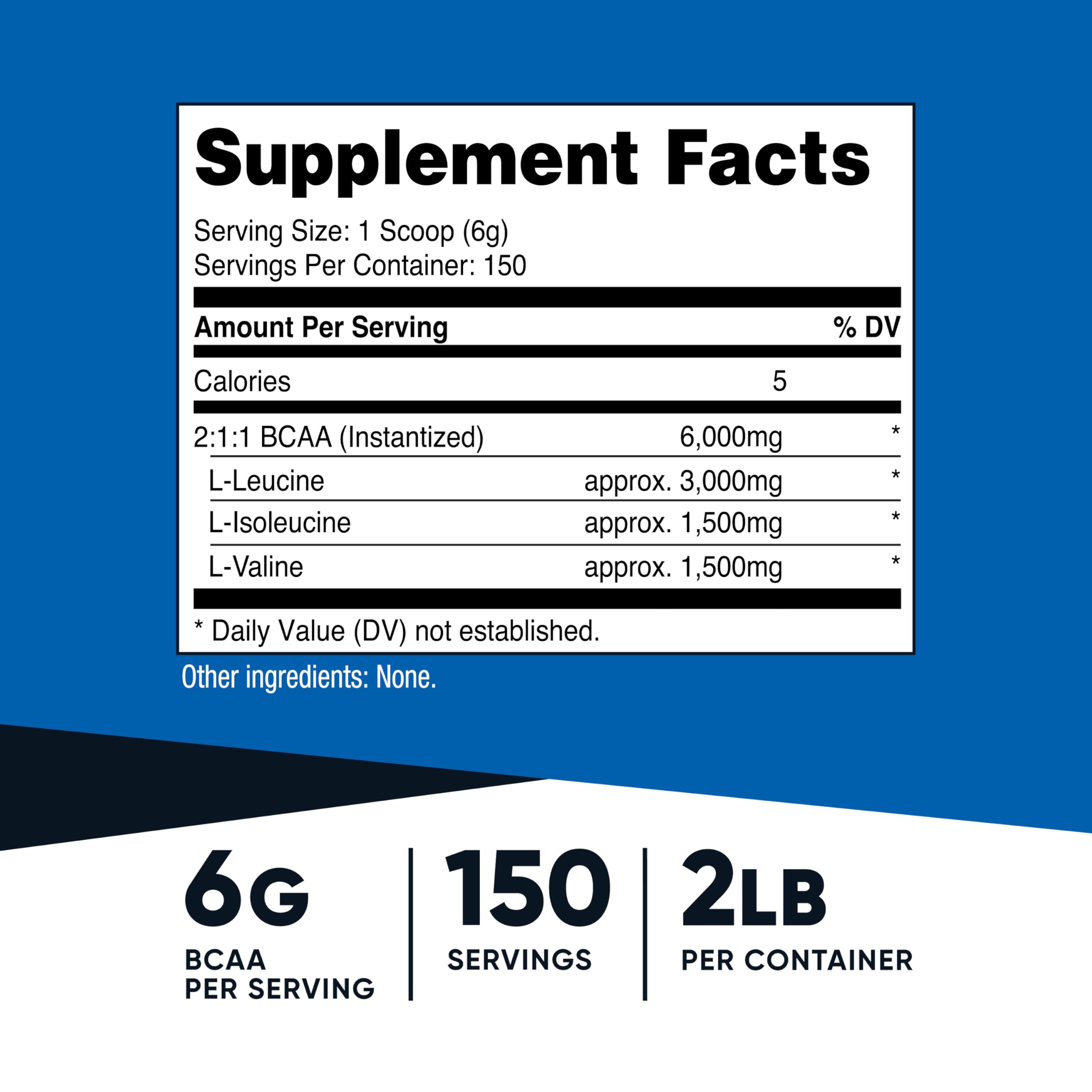 Nutricost textura del polvo BCAA sin sabor, fácil disolución