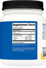 Nutricost etiqueta junto a sellos NSF y ISO mostrando garantía calidad