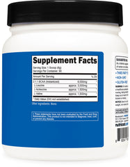 Nutricost etiqueta con ingredientes para ver composición clara