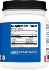 Nutricost etiqueta con ingredientes y ratio 2:1:1 visible