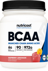Nutricost frasco frontal con etiqueta clara y 90 porciones
