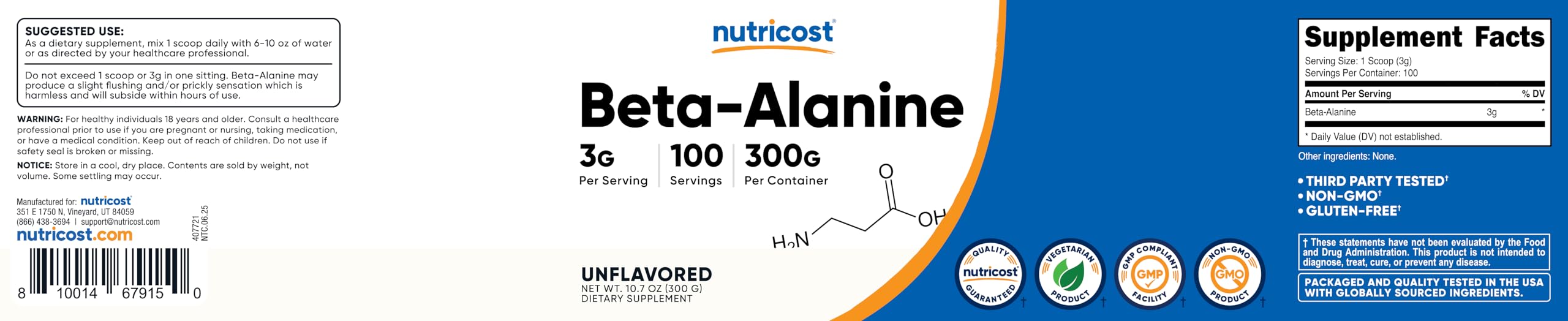 Nutricost en ambiente de entrenamiento, complemento para actividad