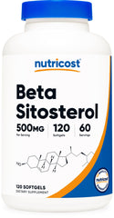 Nutricost frasco frontal con softgels, presentación clara y confianza