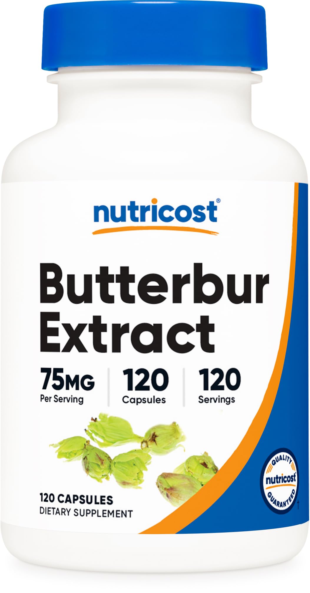 Nutricost frasco frontal mostrando 120 cápsulas y claridad de dosis