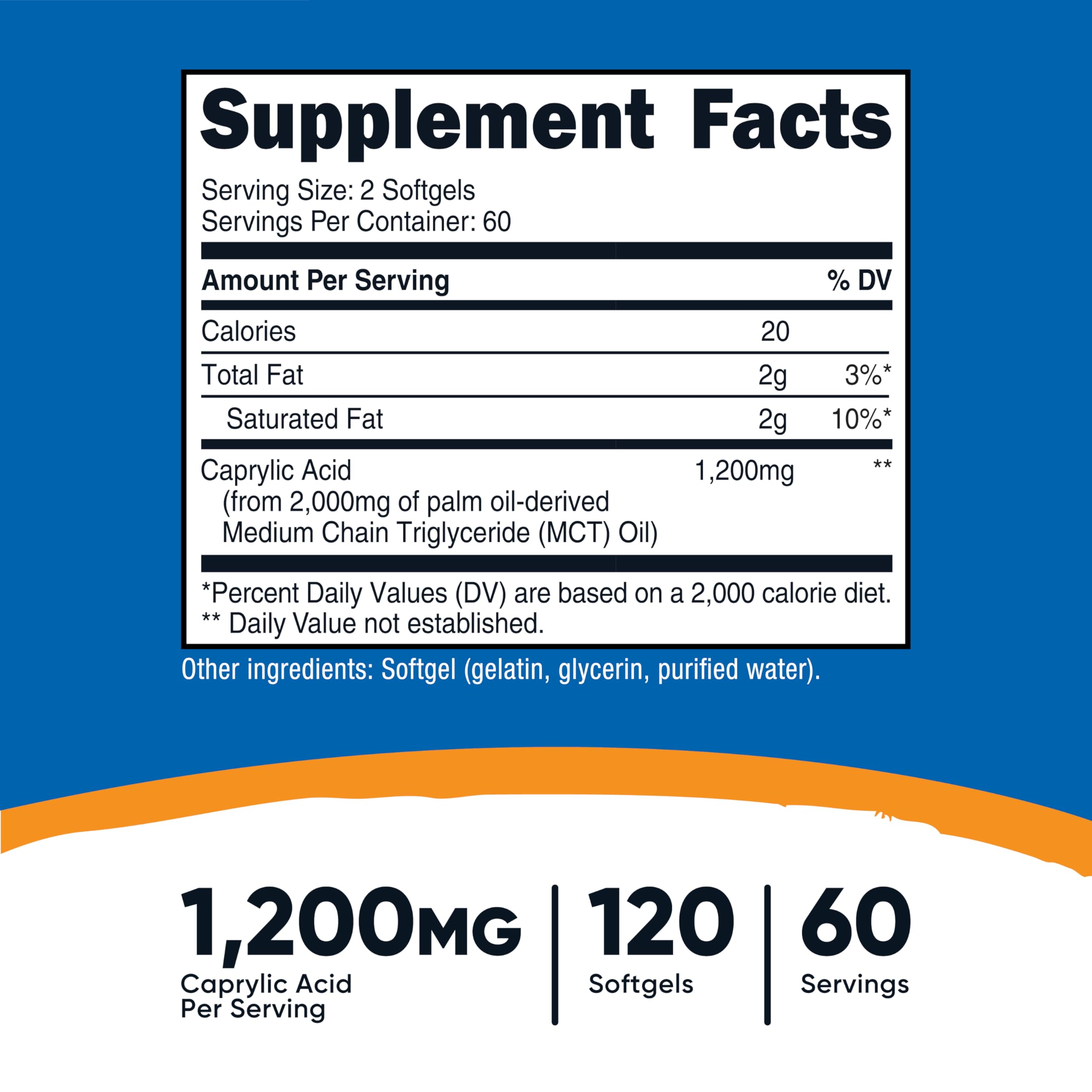 Nutricost primer plano de softgel mostrando textura lisa y fácil ingestión
