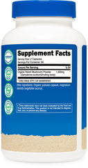 Nutricost etiqueta con sello CCOF certificando reishi orgánico
