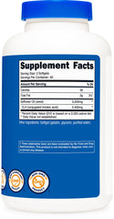 Etiqueta Nutricost CLA con información nutricional y certificaciones
