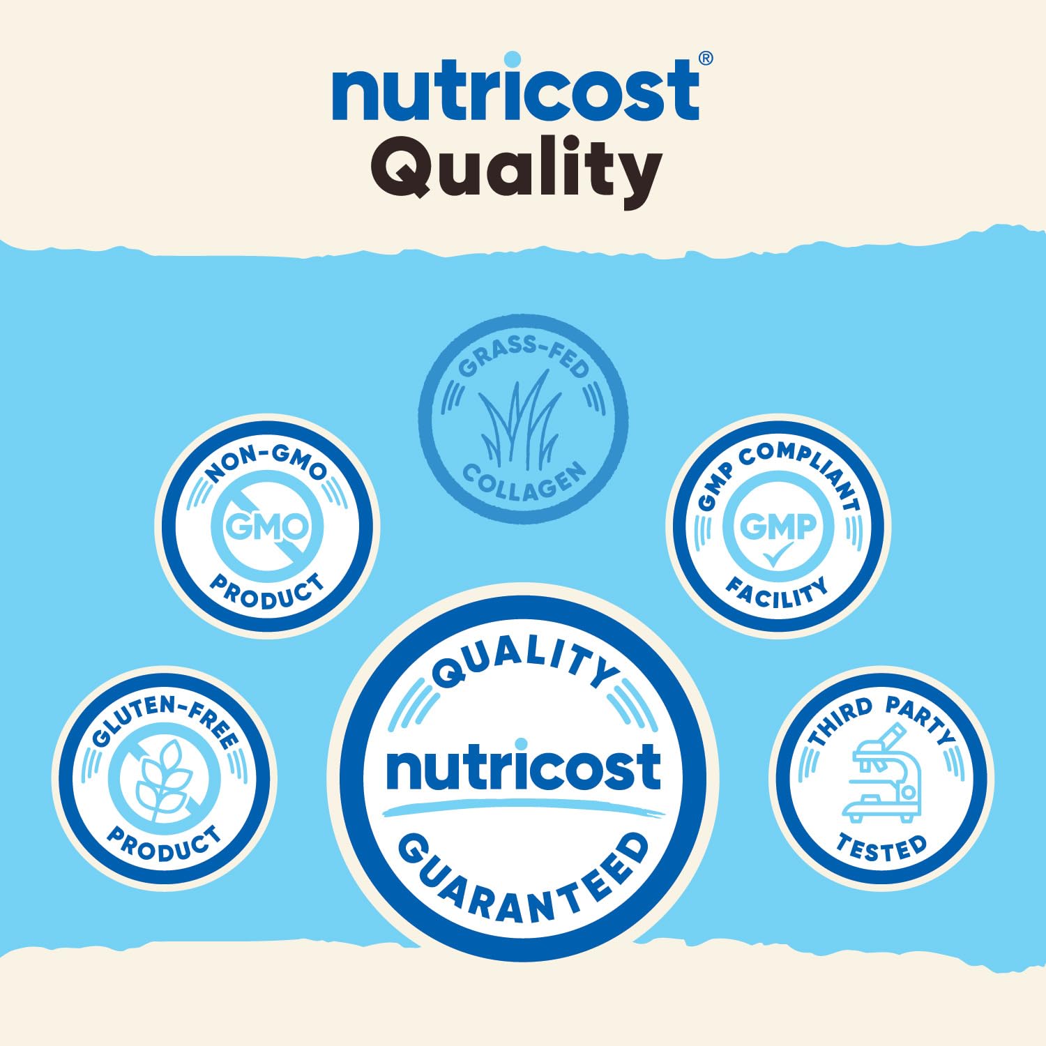 Nutricost colágeno disuelto en vaso demostrando solubilidad y conveniencia