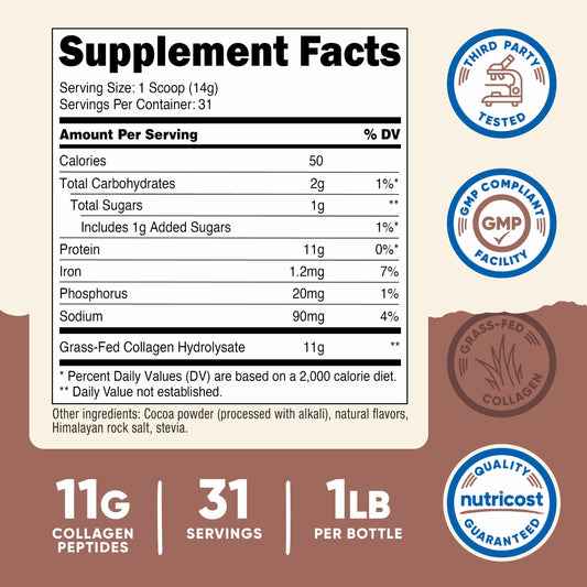 Nutricost polvo textura fina ideal para mezclar rápidamente