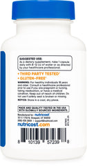 Nutricost etiqueta nutricional destacando 3 mg de cobre por toma