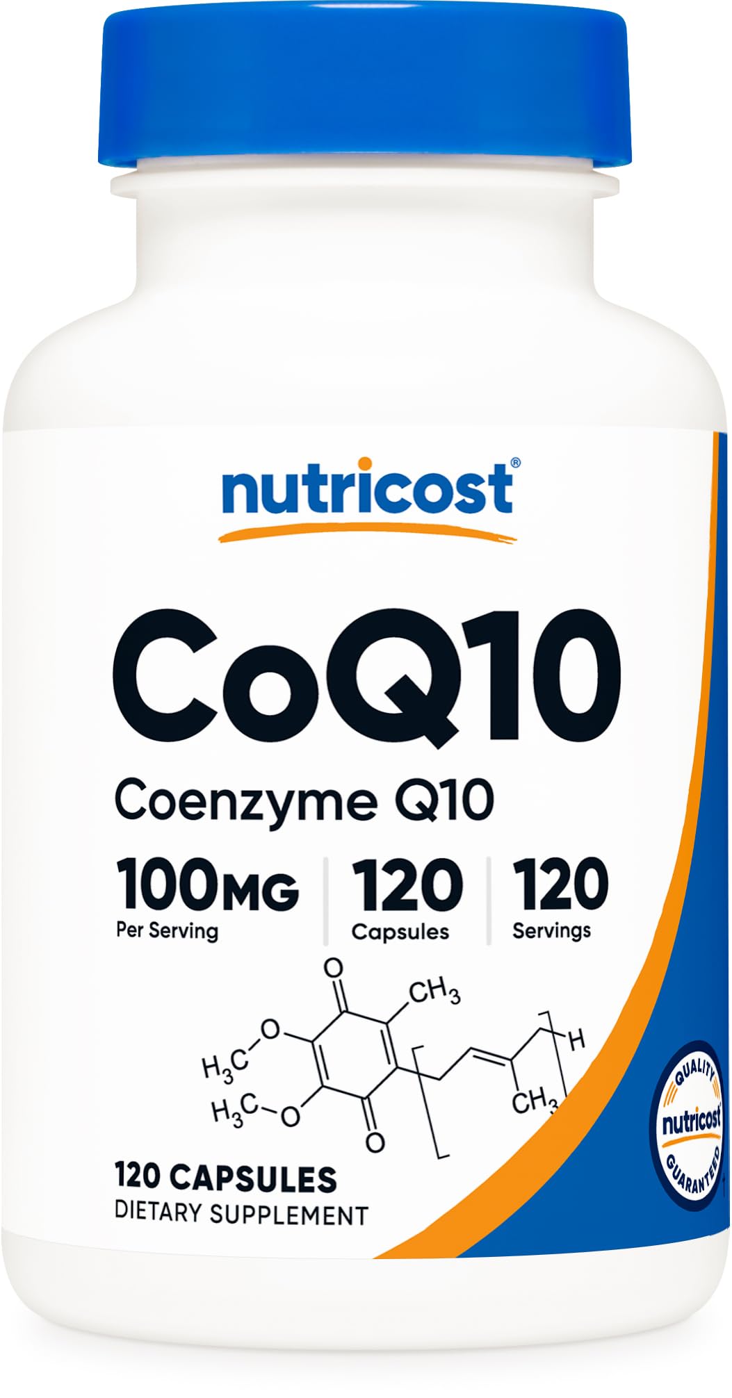Nutricost frasco frente mostrando 120 cápsulas y etiqueta clara