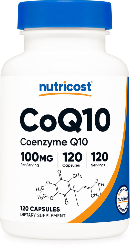 Nutricost frasco frente mostrando 120 cápsulas y etiqueta clara