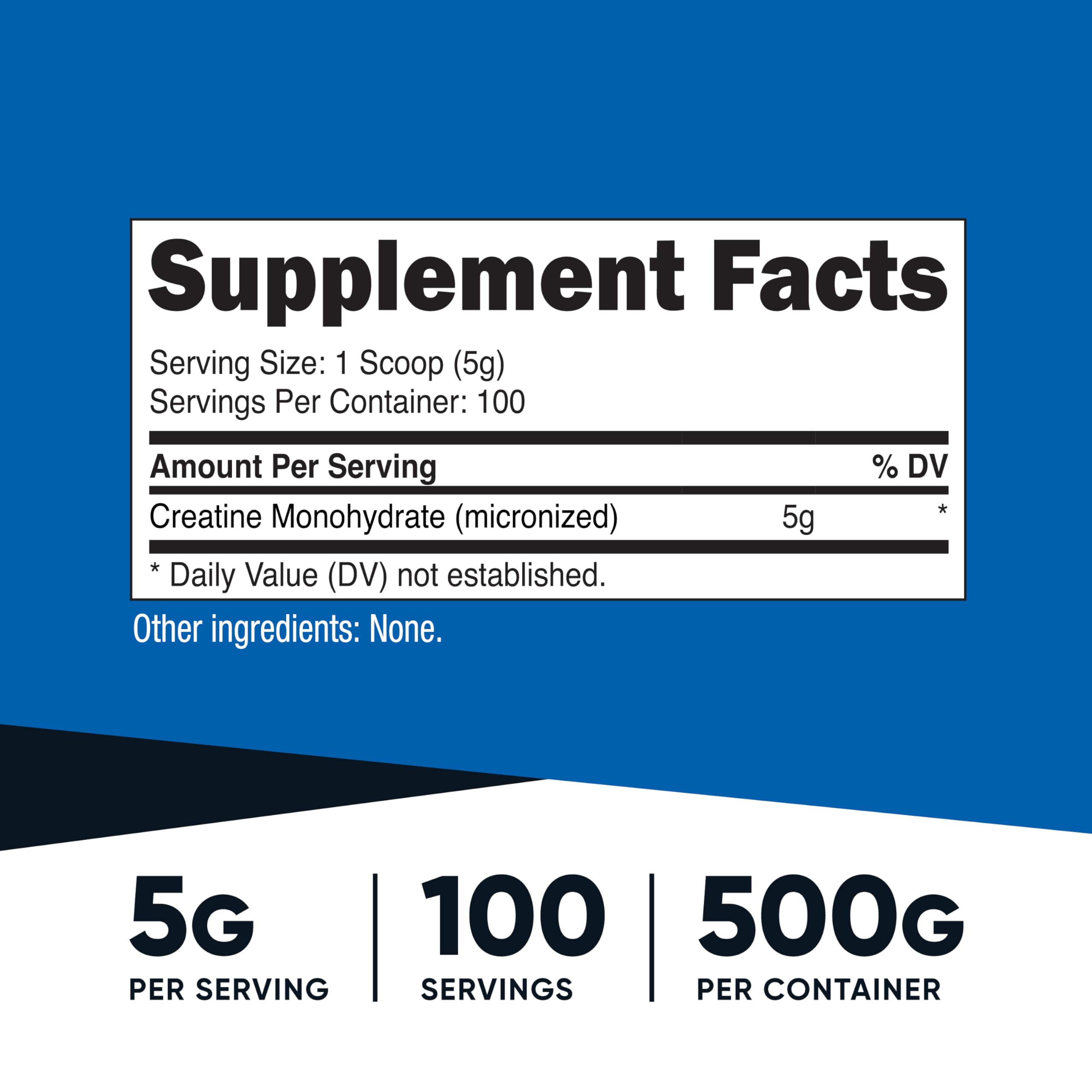 Nutricost cuchara medidora con 5 g asegurando dosificación precisa