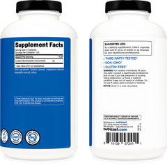 Nutricost etiqueta con ingredientes destacando transparencia y calidad