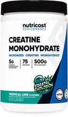 Nutricost creatina envase frontal mostrando la marca y claridad del producto